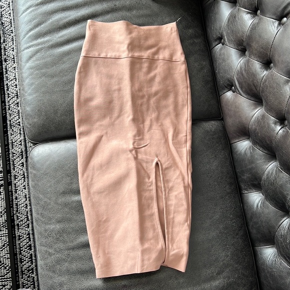 MyBandageDress Dusty Pink Bandage Skirt - Picture 2 of 3